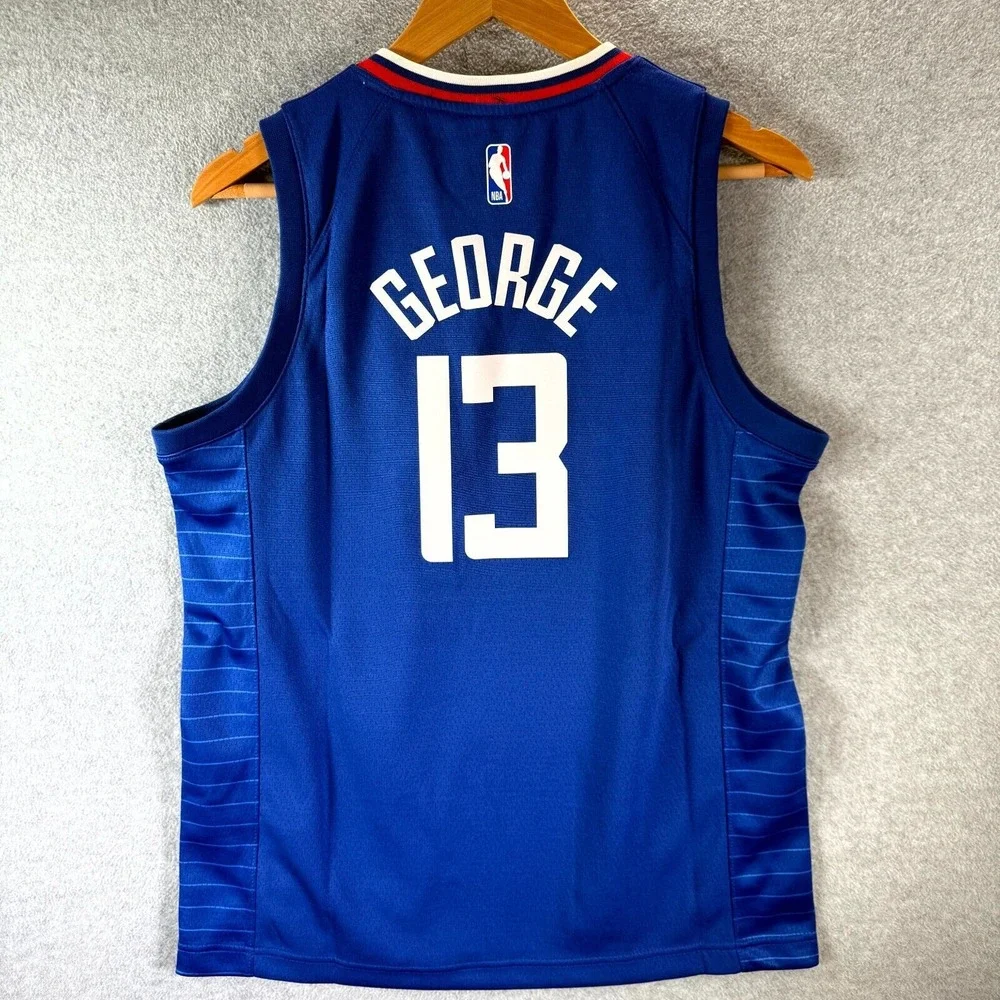 Nike Tank Top Youth L 14/18‎ Blue Dri-Fit LA Clippers Basketball Paul George #13